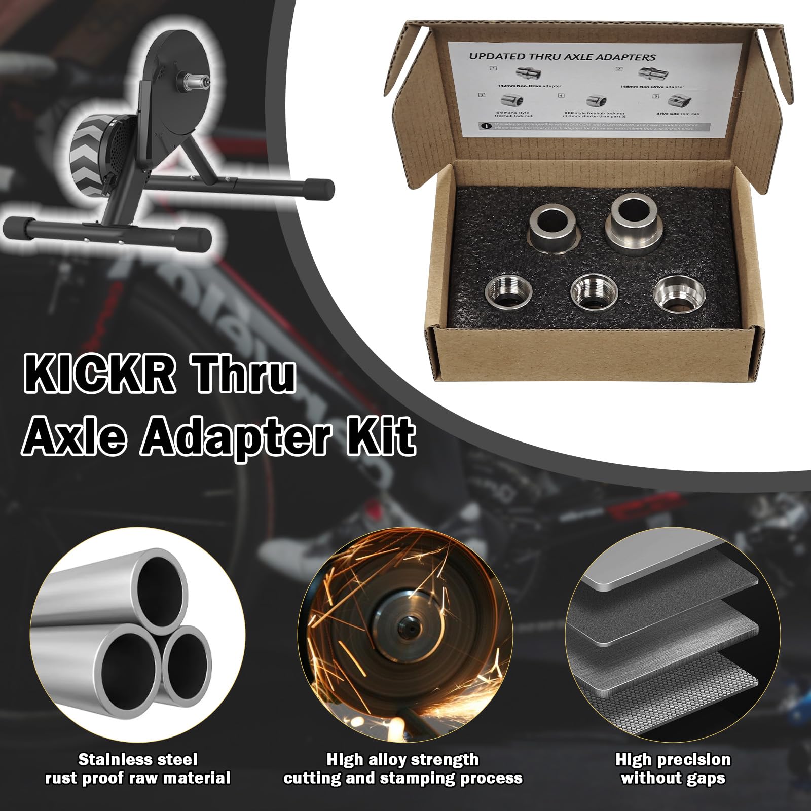 Amazon.com : KICKR Thru Axle Adapter Kit Compatible with